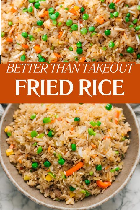 Better Than Takeout Fried Rice is a culinary gem that brings the essence of Asian cuisine to your kitchen. This homemade delight not only matches the flavors of your beloved takeout but also allows you to personalize it according to your taste preferences. Better Than Takeout Fried Rice Recipe, Takeout Fried Rice, Best Fried Rice Recipe, Fried Rice At Home, Seafood Fried Rice, Vegetable Fried Rice Recipe, Homemade Fried Rice, Pineapple Fried Rice, Making Fried Rice