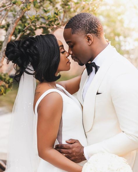 “Picture perfect” @soldat_tiffani + @terry_perryman via.@ynot_images 📸 Vendor Team: Photo: @ynot_images Planner: @jackiefrontiero Floral: @danasfloraldesign Hair: @haus_of_pretty_lounge Bridesmaids makeup: @itsjessmakeup Bride makeup: @jasminethemufa Bridesmaids dresses: @bellabridesmaidsbham Bride dress: @idobridalformal_montgomery Venue: @alleystation Black Bride And Groom Pictures, Wedding Poses For Bride And Groom, Pretty Lounge, 100 Face Challenge, Wedding Photo Board, Couple Poses Ideas, Face Challenge, Bride And Groom Photoshoot, Bridesmaids Makeup