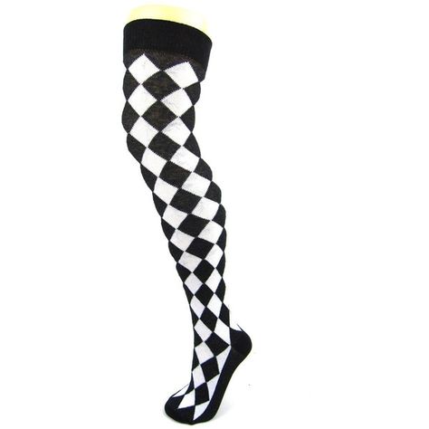 Cotton Blend Harlequin Diamond Over the Knee Socks|Costume... ($15) ❤ liked on Polyvore featuring intimates, hosiery, socks, boot socks & cuffs, silver, women's clothing, above the knee socks, red stripe socks, diamond pattern socks and diamond socks Diamond Socks, Fancy Socks, Dance Yoga, Over Knee Socks, Yoga Socks, Over The Knee Socks, Black Socks, Striped Socks, Patterned Socks