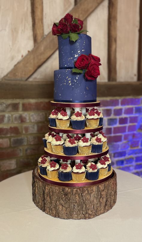 Red And Navy Blue Wedding Theme, Navy Blue Burgundy And Gold Wedding Theme, Wine And Navy Wedding, Burgundy And Blue Wedding Cake, Navy Blue And Burgundy Wedding Cake And Cupcakes, Navy Blue And Burgundy Wedding Cupcakes, Red And Navy Blue Wedding, Royal Blue And Burgundy Wedding, Navy Blue And Burgundy Wedding Arch