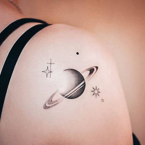 Planet Tattoos For Women, Spaceship Tattoo, Luna Tattoo, Saturn Tattoo, Universe Tattoo, Planet Tattoos, Mother Tattoos, Wrist Tattoos For Women, Space Tattoo