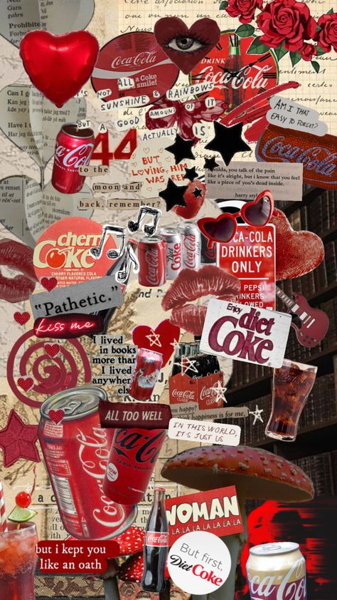 #cocacola #coke tribute❤️ Coke Wallpaper, Coca Cola Wallpaper, Background Screensavers, Trippy Iphone Wallpaper, Coke Cans, Screen Savers, Just For Laughs Videos, Coca Cola, Cute Wallpapers