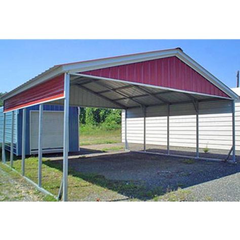 Open Garage, Metal Carport Kits, Carport Design, Carport Prices, Portable Storage Buildings, Backyard Plans, Portable Carport, Carport Ideas, Car Ports