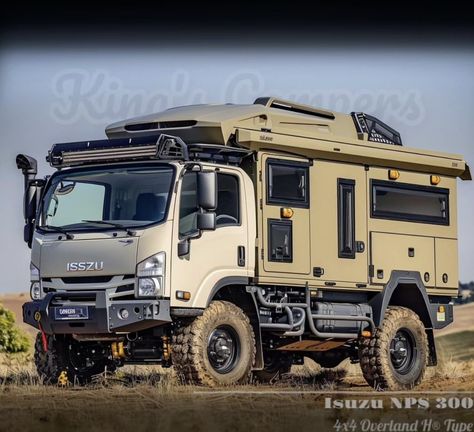 Van 4x4 Off Road Campers, Isuzu Truck, Adventure Car, Overland Trailer, Bug Out Vehicle, Luxury Rv, Expedition Truck, Old Jeep, Car Camper