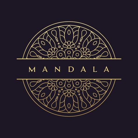 Mandala Packaging, Flower Icon Logo, Mandala Logo Design, Premium Logo Design, Art Deco Logo, Mandala Logo, Logo Design Set, Mandala Vector, Flower Abstract