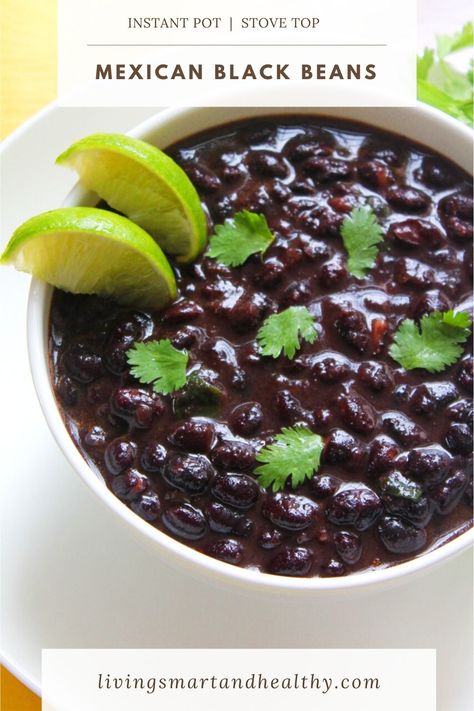 Instant Pot Black Beans, Beans Recipe Healthy, Pressure Cooker Beans, Black Beans Recipe, Mexican Black Beans, Dried Black Beans, Vegetarian Instant Pot, Black Bean Recipes, Organic Foods