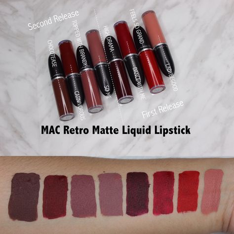 MAC Retro Matte Liquid Lipstick #makeup #beauty Mac Retro Matte Liquid Lipstick, Mac Liquid Lipstick, Lipstick On Brown Skin, Lip Color Shades, Selling Products Online, Mac Retro Matte, Mac Matte Lipstick, Women Lipstick, Matte Lipsticks