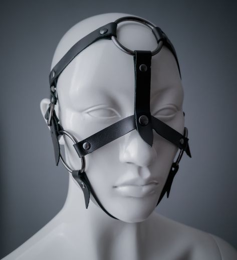 Face Harness, Pony Play, Head Harness, Raw Texture, Tractor Tire, Button Studs, Rubber Face, Inner Tubes, Human Face