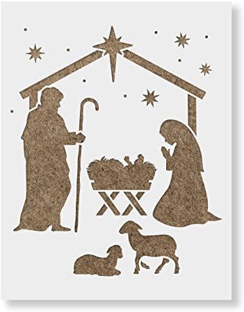 Manger Scenes Nativity, Nativity Craft, Nativity Manger, Stencil Christmas, Circuit Crafts, Diy Nativity, Christmas Nativity Set, Christmas Craft Projects, Christmas Stencils