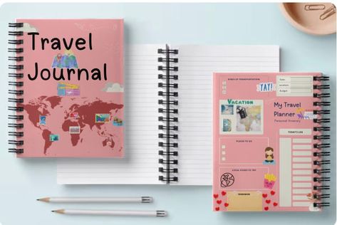 Travel journal scrapbook