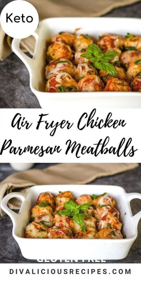 Kfc Biscuits, Air Fryer Recipes Low Carb, Chicken Parmesan Meatballs, Keto Meatballs, Low Oxalate, Low Carb Meatballs, Parmesan Meatballs, Chicken Meatball Recipes, Low Carb Low Fat Recipes