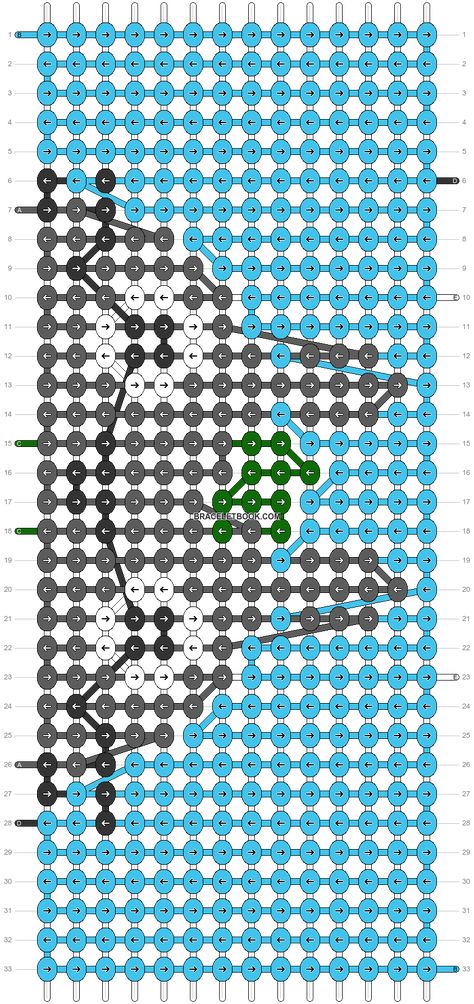 Alpha pattern #81358 | BraceletBook Totoro Bracelet Pattern, Studio Ghibli Friendship Bracelet, Alfa Pattern Bracelets, Totoro Bracelet, Pochacco Alpha Pattern, Studio Ghibli Bracelet Pattern, Alpha Pattern Ponyo, Alpha Patterns Studio Ghibli, Totoro Alpha Pattern