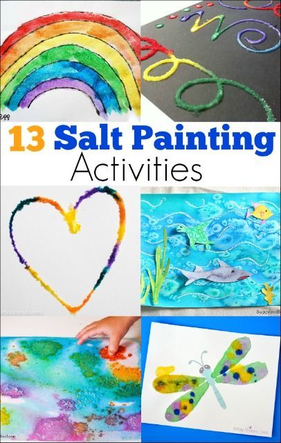 salt-painting                                                                                                                                                                                 More Painting Activities For Kids, Fine Motor Activities For Preschoolers, Motor Activities For Preschoolers, Salt Art, Salt Painting, Activities For Preschoolers, Painting Activities, Hand Therapy, Crafty Kids