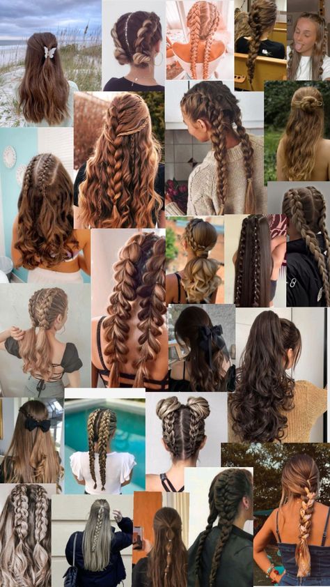 Hairstyle Examples, Easy Hairstyles For Thick Hair, Hair Inspiration Long, Cute Simple Hairstyles, Beach Hairstyles For Long Hair, Hairstyles For Layered Hair, Hairdos For Curly Hair, Hair Stylies, Penteado Cabelo Curto