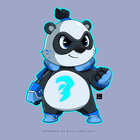 Panda Character Design, Chibi Panda, Panda Cartoon, Panda Painting, Panda Illustration, Panda Design, Simple Character, Casual Art, Mask Tattoo