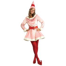 Jovie Elf, Buddy The Elf Costume, Elf Costumes, Elf Dress, Pink Velvet Dress, Elf Movie, Elf Clothes, Elf Costume, Holiday Costumes