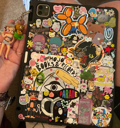 Clear Ipad Case With Stickers, Ipad Case With Stickers, Ipad Stickers Case, Ipad Case Decoration, Ipad Decorations Sticker, Ipad Case Ideas, Decorating With Stickers, Ipad Case Stickers, Good Stickers