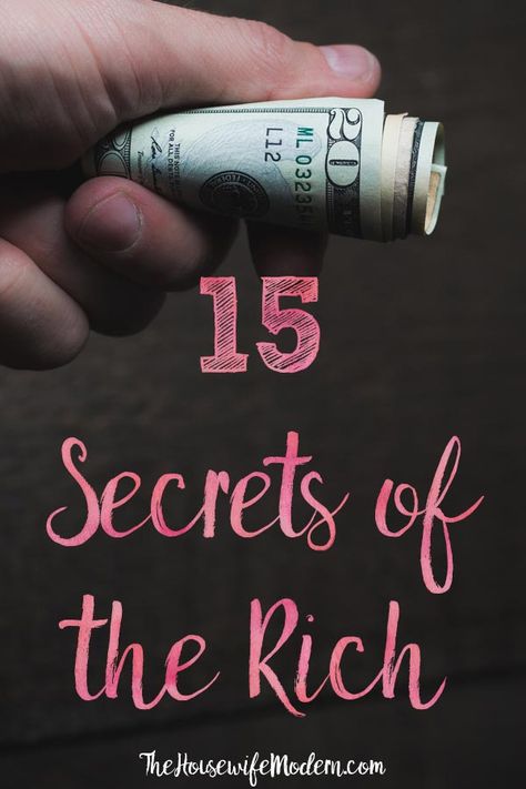 15 Secrets of the Rich: How to Apply Them to Your Life. You have to check out these 15 surprising secrets that wealthy, successful people know. #5 might surprise you. #secretsofrichpeople #rich #successful Hiding Money, Hide Money, Learn Something New Everyday, Retirement Fund, Lottery Winner, Make Millions, Rich Women, Wealth Creation, Planner Printables Free