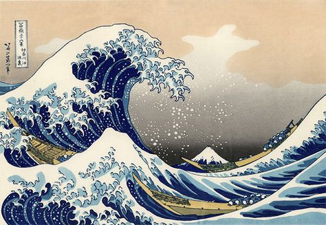 Hokusai Great Wave, Wave Drawing, Istoria Artei, Hiasan Bilik Tidur, The Great Wave, Japanese Waves, Waves Wallpaper, Great Wave Off Kanagawa, Katsushika Hokusai