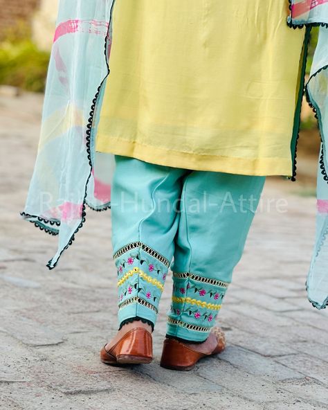 Lemon and sky hues intertwine elegantly in this Pakistani-style suit, adorned with intricate machine embroidery. Paired with a tie-dye dupatta, it’s a fusion of tradition and modern flair. . Colours available. 9467508996 is our only contact number to order and discuss. . #rajbirhundalattire #rajbirhundaldesigns #designersuits #machinework #newsuitsdesigns #lemonsuits #machineembroiderydesigns #pakistanistyle #pakistanisuitsinindia Cotton Suit Designs, Pakistani Suits, Stylish Dress Book, Embroidery Suits, Suit Designs, Designer Suits, Stylish Dresses, Machine Embroidery Designs, Machine Embroidery