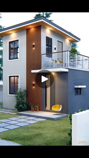 256K views · 14K reactions | Simple House Design | 2 storey with balcony | 1 Bedroom | 6m x 4m (40 sqm) | 2 Storey house design with 1 open bedroom and balcony #smallhousedesign #SmallHouseDesignIdeas #smallhouse #modernhouse #modernhousedesign... | By 3D Kh DESIGN | Facebook 40 Sqm House Plan 2 Storey, Small 2 Storey House Design Modern, Tiny House With Balcony, Balcony House Design, House Design 2 Storey, Open Bedroom, Bedroom And Balcony, Terrace Exterior, Outside Stairs