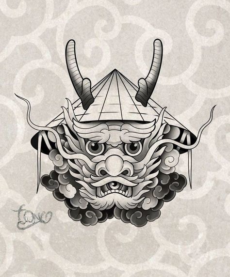 Vietnam Hat Tattoo, Vietnam Tattoo Ideas, Darth Vader Drawing, Neo Japan, Dragon Tattoo Art, Dragon Hats, Chicano Style Tattoo, Japan Tattoo Design, Chinese Tattoo