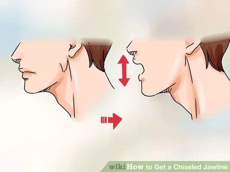 Image titled Get a Chiseled Jawline Step 3 Chiseled Jaw, Good Jawline, Jawline Exercise, Chiseled Jawline, Strong Jawline, Face Care Tips, Men Tips, Slimmer Face, Face Exercises