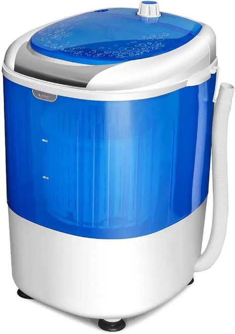 Blue mini portable washing machine,perfect for camping
Capacity of 5.5lbs