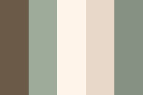 Cream and Sage Color Palette Cream And Green Colour Palette, Grey And Cream Color Scheme, Grey Green Cream Color Schemes, Cream Swatch Color Schemes, Green Tan Grey Color Palette, Sage Cream Kitchen, Sage Green Room Color Palette, Colour Palette With Sage Green, Sage Green And Tan Aesthetic