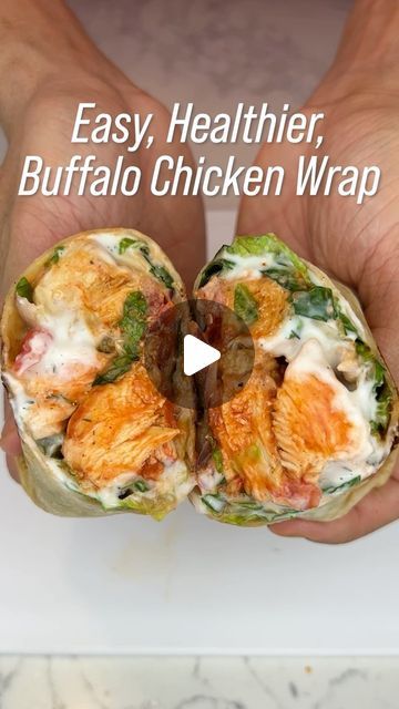 Razi Khan on Instagram: "Buffalo Chicken Wraps. Quick and easy to make, packed with protein, lower in calories and SO DELICIOUS! Make it in 20 minutes.👇🏼 - Chicken: • 2 chicken breast • Squeeze of 1 lime • 1/2 tsp salt and pepper • 1 tsp paprika, garlic, and onion powder • 1 tsp olive oil • 2 tbsp buffalo / hot sauce (I used frank’s red hot) - Homemade Ranch Sauce: • 3 tbsp light mayo (or 1/4 cup greek yogurt and 1/4 tsp salt) • 1/4 tsp onion powder, garlic powder and dill • Splash of water or vinegar (for desired consistency) - Burritos: • 2 large tortillas (approx. 60g) • 1/2 cup shredded lettuce • 1 tomato, sliced • 1 small red onion, sliced - Notes: • For a traditional taste, you can add some crumbles blue cheese. However, be mindful of extra calories! • You can also use light cream Buffalo Hot Sauce, Ranch Sauce, Buffalo Chicken Wraps, Ww Meals, Low Fat Dinner, Low Fat Snacks, Splash Of Water, Clean Eating Lunch, Chicken Wrap