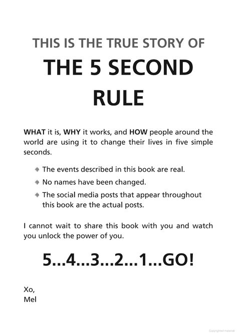 The 5 Second Rule: Transform Your Life, Work, and Confidence with Everyday ... - Mel Robbins - Google Books The 5 Second Rule Book, 5 Second Rule Mel Robbins Quotes, Mel Robbins 5 Second Rule, Mel Robbins Quotes, Forward Quotes, 5 Second Rule, Moving Forward Quotes, Leadership Management, Mel Robbins