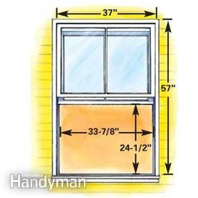 Figure D: Minimum size double-hung egress window Egress Window Ideas Basement, Egress Window Ideas, Egress Window Cover, Basement Ceiling Insulation, Basement Egress, Basement Diy, Basement Decoration, House Basement, Basement Redo