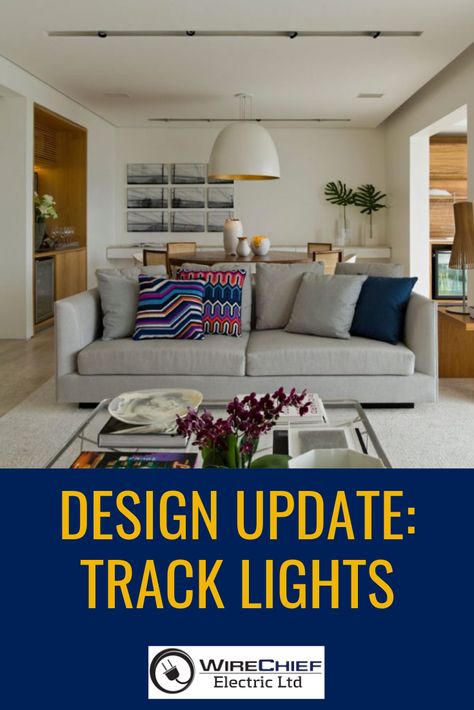 Track Lights for your home | Home renovation lighting upgrade | concrete ceiling lighting | Concrete Ceiling Lighting Ideas, Concrete Ceiling Lighting, Track Lighting Kitchen, Track Lights, Concrete Ceiling, Plaster Ceiling, Ceiling Light Design, Lighting Options, Adjustable Lighting