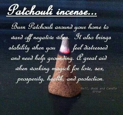 Incense Magical Properties, Magical Properties Of Patchouli, Patchouli Incense Benefits, Patchouli Magical Properties, Incense For Protection, Protection Incense, Incense Magic, Patchouli Incense, Magickal Herbs