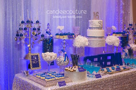 Sparkly Dessert table, sparkly sweet table, bling dessert table, sweet 16, sweet 16 dessert table, bling cake pops, bling cookies, macarons, sweet 16 party, birthday, bling cake, sweet 16 cake Bling Dessert Table Ideas, Candy Table Sweet 16 Display, Sweet 16 Cake Table Ideas, Candy Table Ideas Birthday Sweet 16, Sweet 16 Dessert Table Ideas Blue, Dessert Table Sweet 16, Sweet 16 Sweet Table Ideas, Sweet 16 Food Table, Quinceanera Dessert Table Ideas