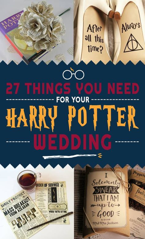 Harry Wedding, Geeky Wedding, Nerdy Wedding, Harry Potter Wedding Theme, Geek Wedding, Festa Harry Potter, Theme Harry Potter, Harry Potter Wedding, Wedding Order