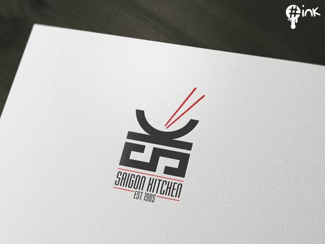 Asian Restaurant Branding Design, Asian Food Logo Design, Asian Branding Design, Chinese Restaurant Logo Design, Asian Food Branding, Chinese Food Logo Design, Asian Restaurant Logo Design, Kitchen Logo Design Branding, Traditional Food Logo