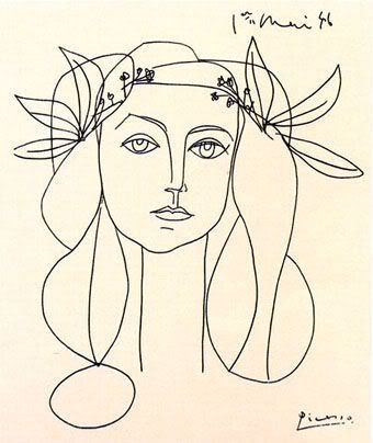 Picasso´s Muse...   Next tattoo??  Picasso is one of my favorite artists! Francoise Gilot, Picasso Drawing, Art Amour, Collage Board, White Drawing, Georges Braque, Art Et Illustration, Reading Corner, Black And White Drawing