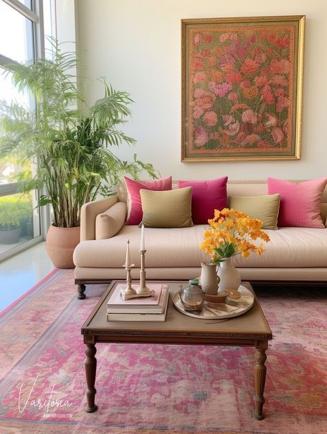 Indian Modern Home Decor, India Living Room Ideas, Traditional Sofa Living Room, Traditional Interior Design Indian, Indian Contemporary Interiors, Indian Interior Design Traditional, Indian House Interior Design, Indian Home Decor Living Room, Sofa Living Room Modern