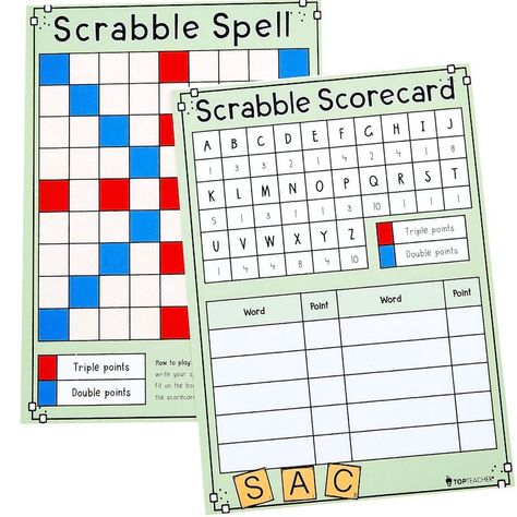 Scrabble Spelling, Vocabulary Centers, Qr Code Activities, Smart Boards, Alphabet Display, Online Teaching Resources, Website Games, Scrabble Game, Teacher Freebies