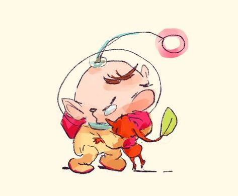 Pikmin Fanart, Game Pics, Nintendo Fan Art, Semi Realism, Retro Gaming Art, Art Jokes, Nintendo Art, Game Characters, Illustration Character Design