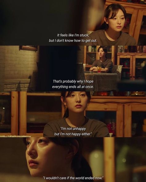 Best Movie Quotes Deep, My Liberation Notes Quotes, Kdrama Quotes Deep, Movie Quotes Deep, K Drama Quotes, My Liberation Notes, Liberation Notes, Quotes Drama Korea, Cinema Quotes