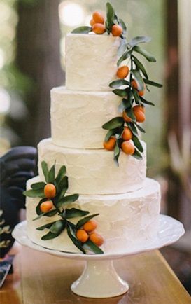 Orange Wedding Cake, Citrus Cake, Cakes Simple, Citrus Wedding, Winter Wedding Cake, Simple Wedding Cake, Wedding Cake Inspiration, Orange Wedding, Tiered Wedding Cake