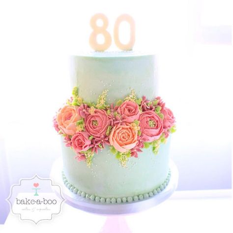 80th Birthday Cupcake Cake, 80thbirthday Cake, 80 Year Old Birthday Cake, Female 80th Birthday Cake, Woman 80th Birthday Cake, 80 Birthday Cake Woman Design, 80th Birthday Cake For Grandma, 80th Birthday Cake Garden Theme, 80th Birthday Cake