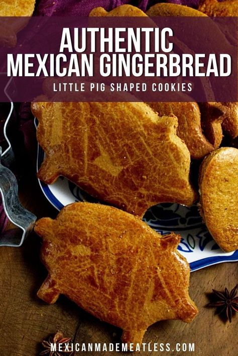 Gluten Free Marranitos, Mexican Marranitos Recipe, Mexican Piggy Cookies, Mexican Gingerbread Cookies, Marranitos Mexican Gingerbread Pigs, Mexican Gingerbread Pigs, Vegan Pan Dulce, Mexican Pig Cookies, Maranitos Recipe Pan Dulce