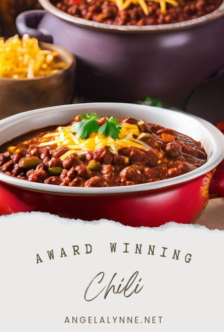 Award-Winning Chili Prize Winning Chili Recipe, Best Southern Chili Recipe, Best Chili Recipe Award Winning Crockpot, Award Winning Chili Recipe First Place, Best Chili Recipe Award Winning, Chili Recipe Award Winning, Southern Chili Recipe, Best Chilli Con Carne, Southern Chili