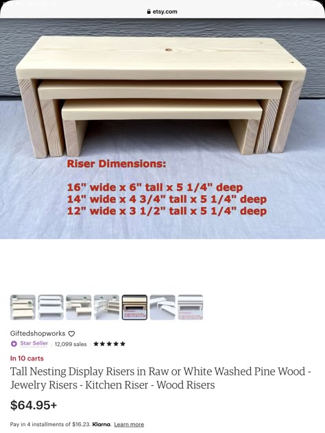 Wooden Vendor Display, Diy Tumbler Display Stand, Diy Risers Display, Wooden Risers Display, Diy Display Risers, Diy Display Stand Craft Fairs, Diy Display Stand, Craft Show Booths, Vendor Displays