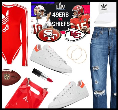 Super Bowl Party Style Outfit | ShopLook Superbowl Outfits Women, Party Style Outfit, Super Bowl Outfit, Nfl Outfits, Special Clothes, Casual Sporty, Women's Shapewear, Superbowl Party, Outfit Maker