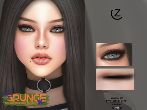 The Sims Resource - EYELINER Z63 Sims 4 Cheats, Sims 4 Cc Eyes, Makeup Cc, The Sims 4 Pc, Pelo Sims, Sims 4 Cc Makeup, Sims 4 Game Mods, Sims 4 Body Mods, Sims 4 Cc Skin