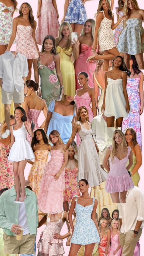 Sisterhood Sorority Outfits, Pastel Party Outfit, Preference Round Recruitment Outfits, Garden Party Dress Code, Sorority Formal, 13 Birthday, Recruitment Outfits, Spring Formal, Pastel Party